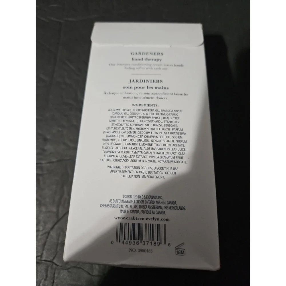 Crabtree And Evelyn Gardeners‎ Hand Therapy  New